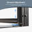 32-33.5"w X 72"h Semi-frameless Pivot Shower Door, 1/4"(6mm) Clear Sgcc Glass, Matte Black