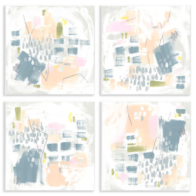 «Soft Chaotic Collage», ensemble de 4 plaques murales par June Erica Vess