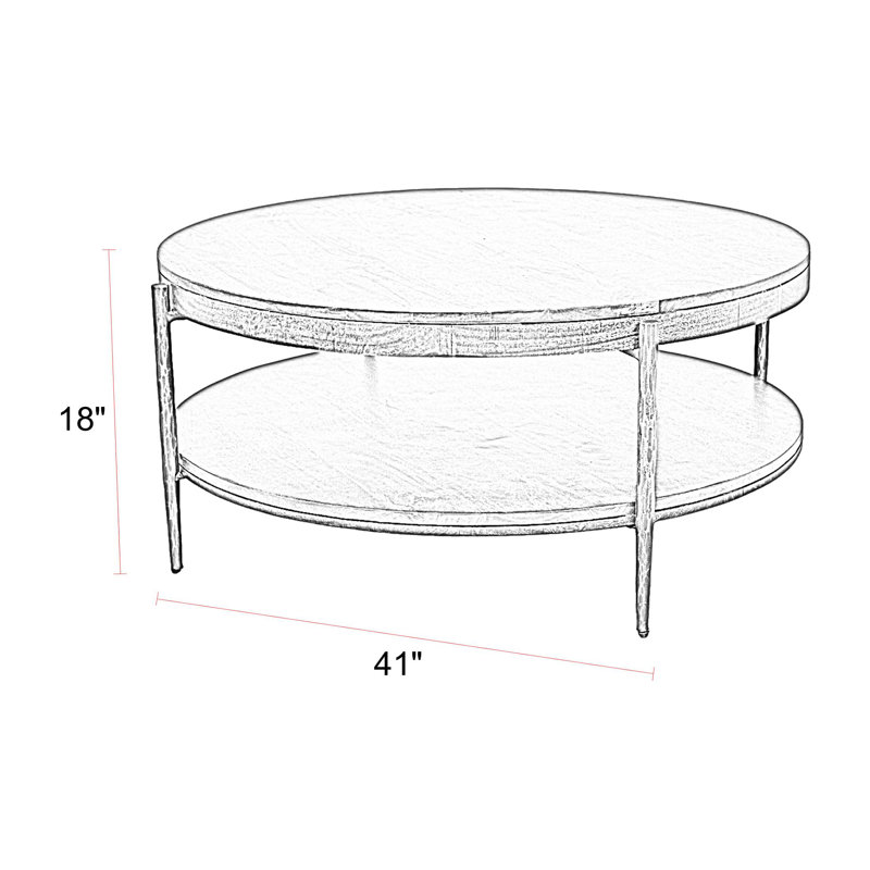 41 Inch Round Cocktail Table