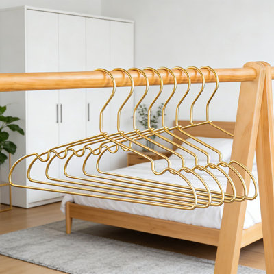 Premium Metal Clothes Hangers 30 Pack, Heavy Duty Aluminum Non-Slip Hangers With Contoured Shoulder And Vinyl Coated Pant Bar For Space Saving Closet Storage