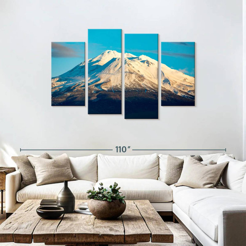 Mont enneigé Alvord Mont Shasta, H 48 po x l 75 po