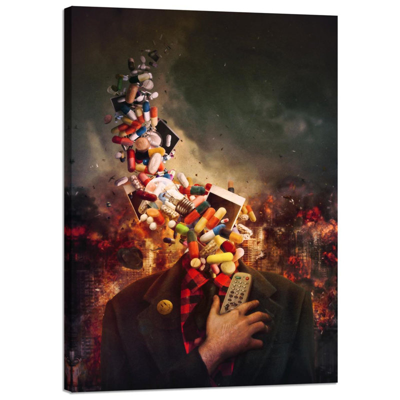 "confortable numb" par mario sanchez nevado, impression sur toile tendue