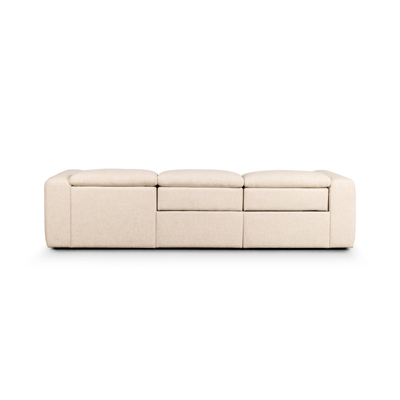 Radley 3 - Piece Upholstered Sectional, Right Hand Facing, Antigo Natural Polyester Blend