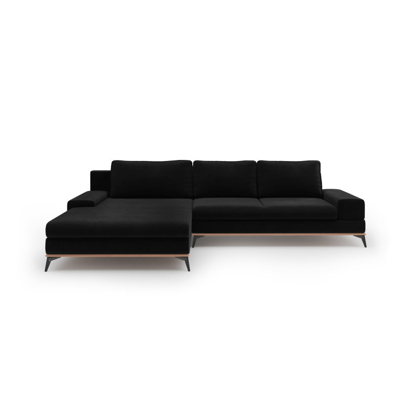 Cuiksa 5 Seater Sofa Bed, Black, Left Hand Facing