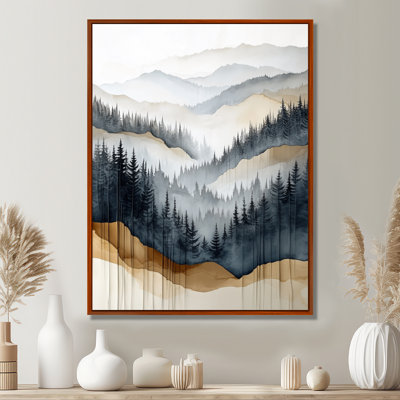 Forêt brumeuse VI - Décoration murale sur toile représentant les bois
