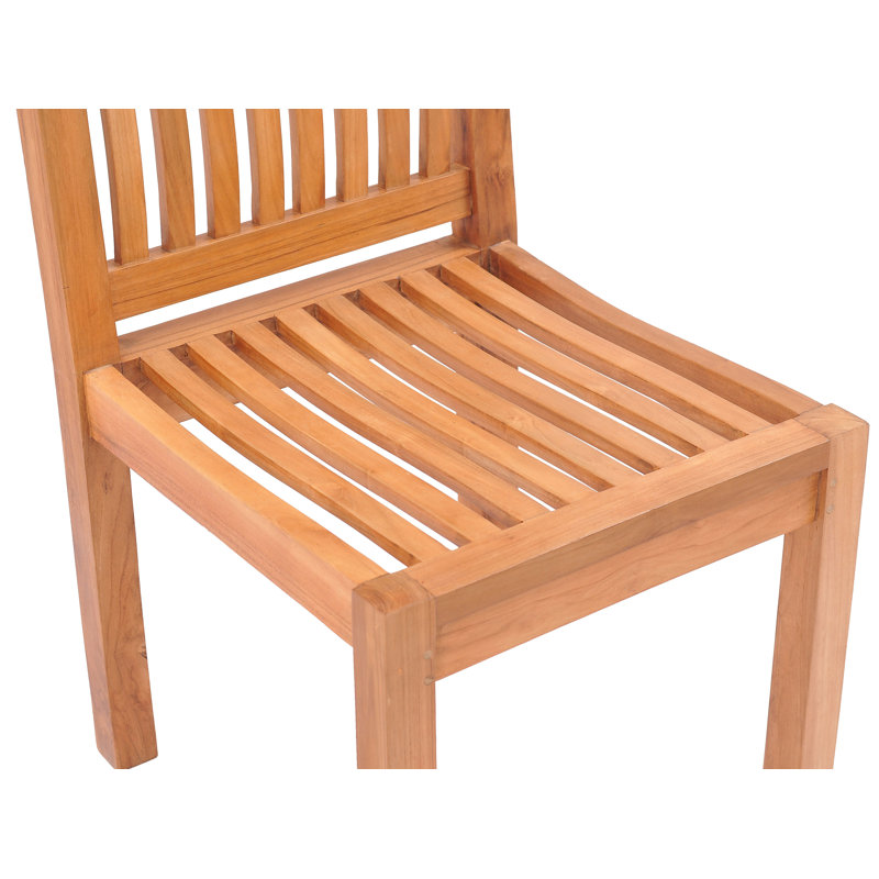 Catriona Outdoor Teak Dining Side Chair