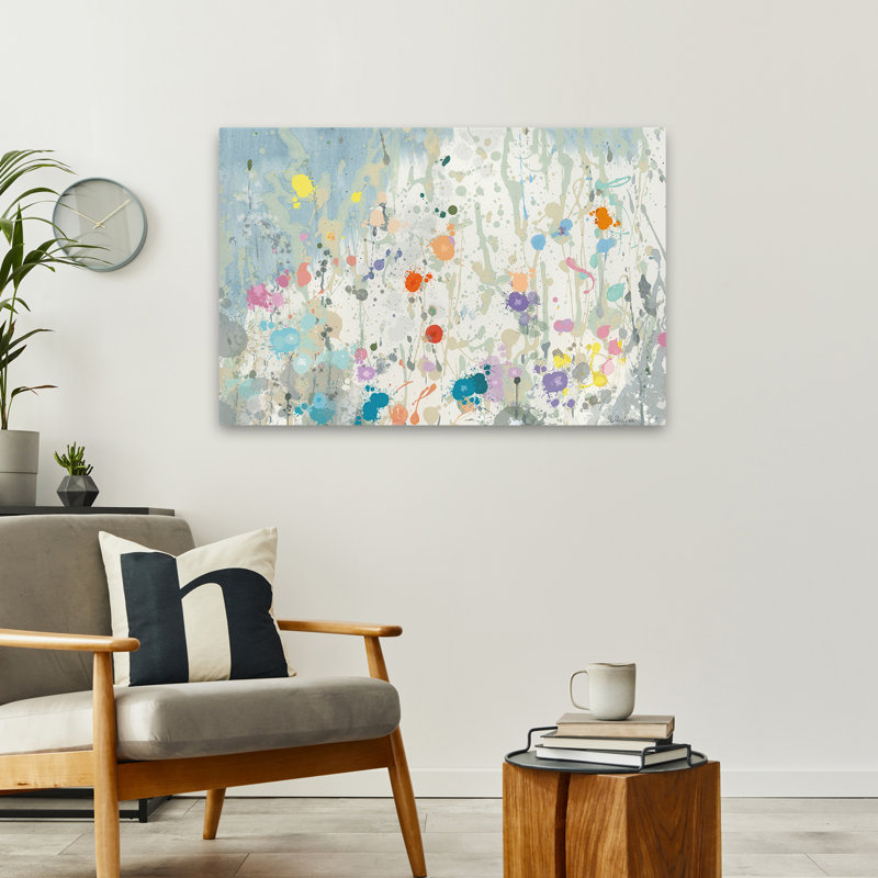 Fleurs abstraites - Jardin abstrait II, H 24 po x l 36 po