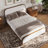 Lorrell Boucle Upholstered Bed Frame-101121740