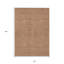 Tapis extérieur lavable géométrique 10 pi x 14 pi cuivre et beige