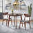 Armalla Solid Beech Wood Mid Century Modern Upholstered Dining Chair-1526626533