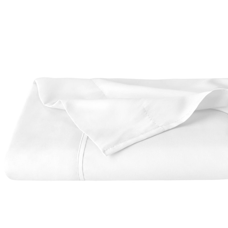 Microfiber Flat Sheet, White, King Flat Sheet