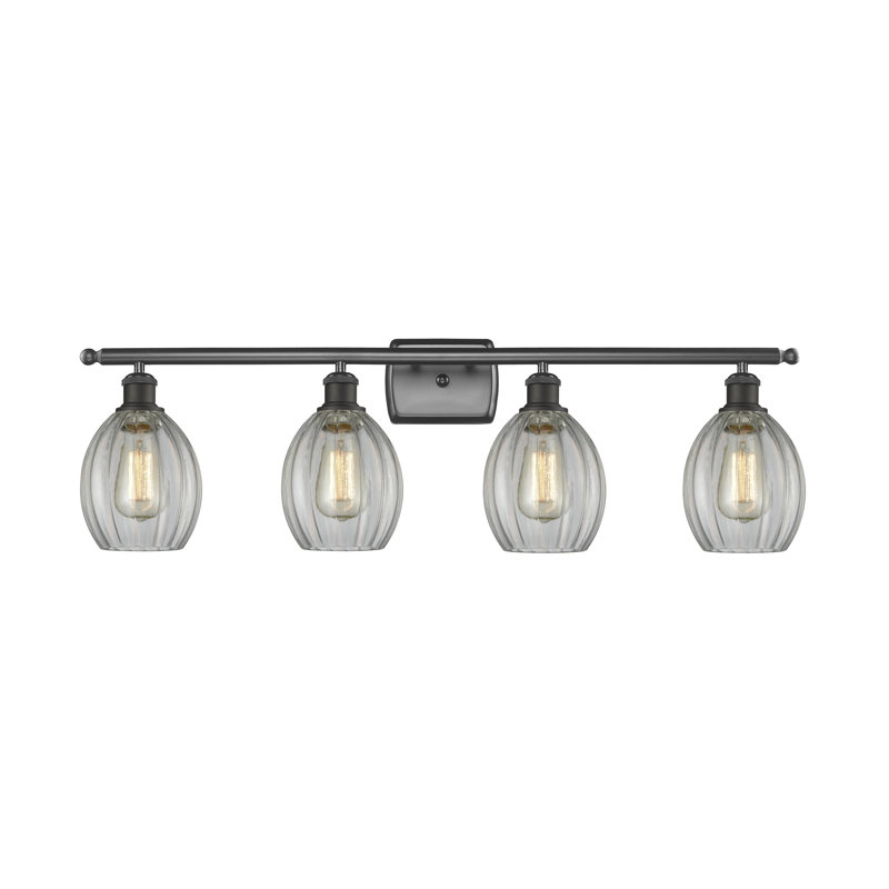 Éclairage pour salle de bain à intensité variable 4 lumières Bolduc, Bronze huilé