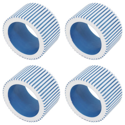 Rond de serviette nervuré (ensemble de 4)
