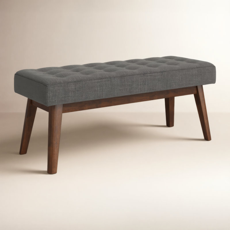 Banc rembourré 43 po Harris, Gris foncé