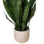 Faux Snake Plant Plant in Cement Pot