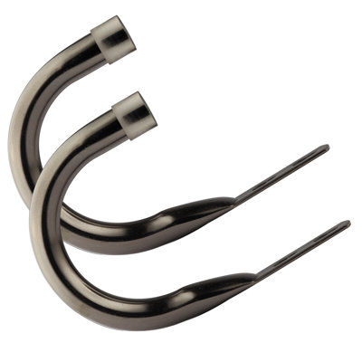 Full Stop Chrome 20cm Curtain Holdback