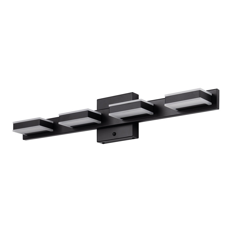 Charnessa Dimmable LED Vanity Light 3000K/4000K/5000K CCT Adjustable, 4, Matte Black