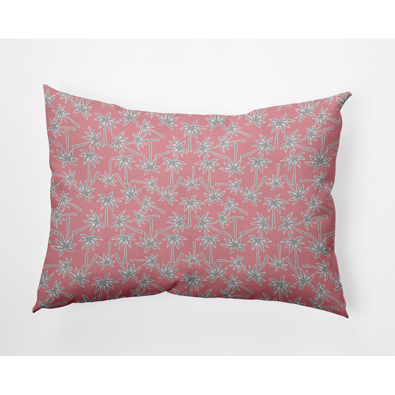 Coussin décoratif en polyester floral, H 14 po x l 20 po, Rectangle