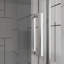 Porte de douche pivotante en verre trempé de 1/4 po de 6 mm avec cadre en aluminium, réversible pour une ouverture à droite ou à gauche, facile à installer dans la salle de bain avec un système de hauteur de 72 po et des charnières en alliage de zinc rouille-131256341