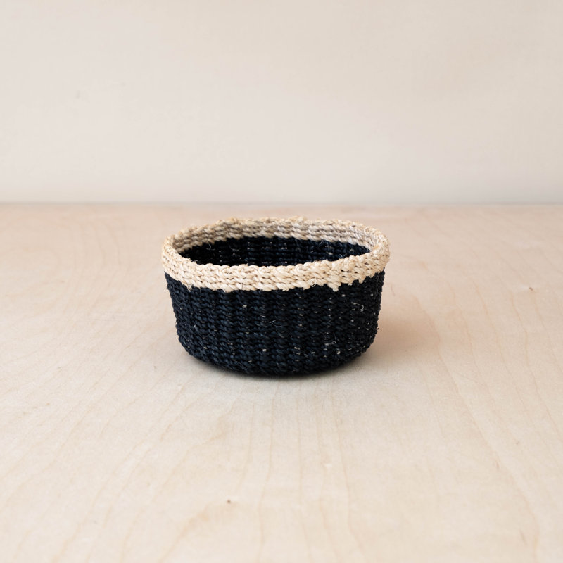 Mini Trinket Basket, Black