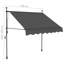 Dakota Fields 150cm W x 120cm D Polyester Cover Retractable Window Awning-1227541540