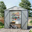 Brecklin 4 ft. W x 6 ft. D Metal Reverse Apex Storage Shed