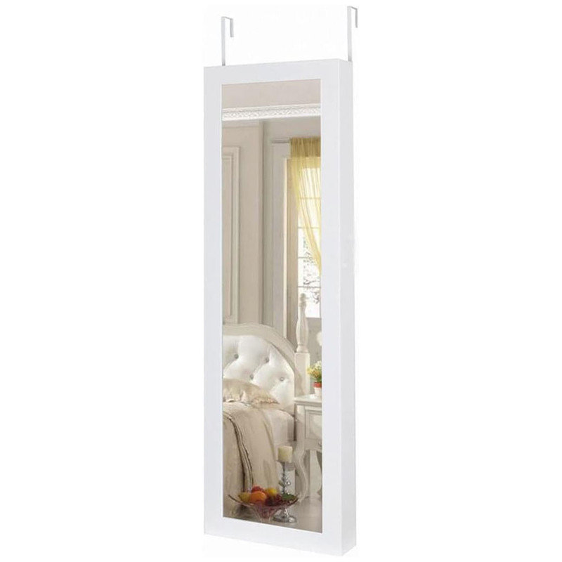 Hokku Designs Jewelry Cabinet Armoire with Mirror, Lockable