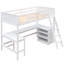 Lit mezzanine simple avec tablettes et bureau, lit mezzanine en bois avec bureau-2104906672-2104906687