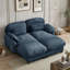 Canapé modulaire moderne rembourré avec poufs amovibles, coussins et oreillers lombaires pour salon-822917692