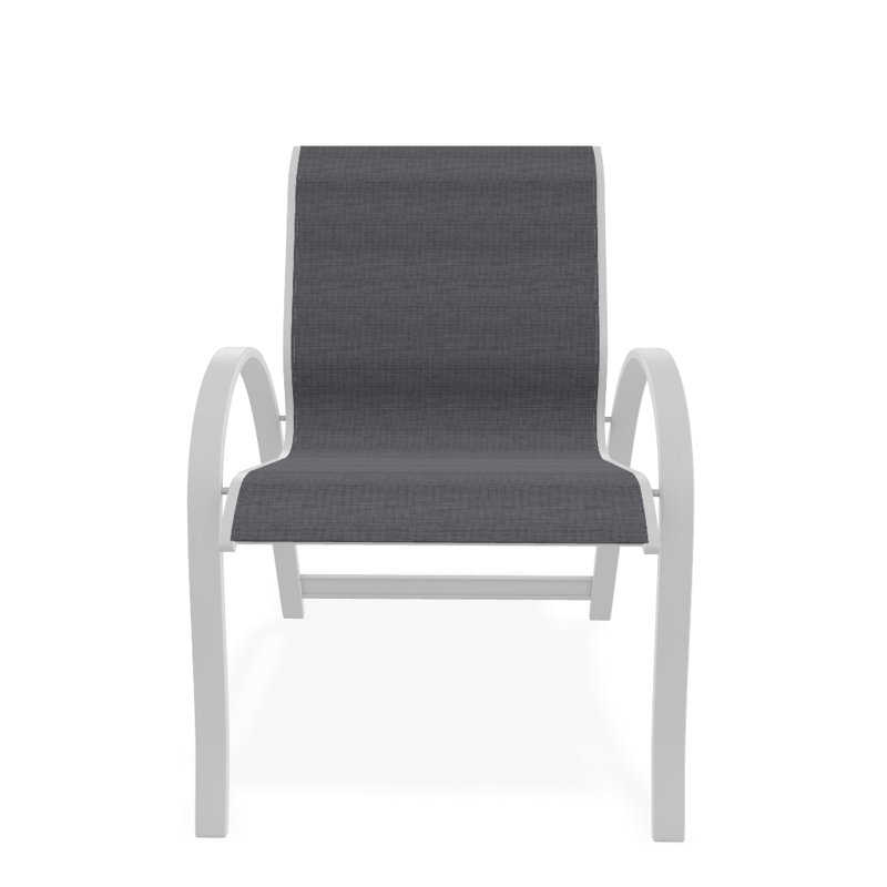 Fauteuil de salle à manger empilable Hiraku, Étain Augustine, Blanc