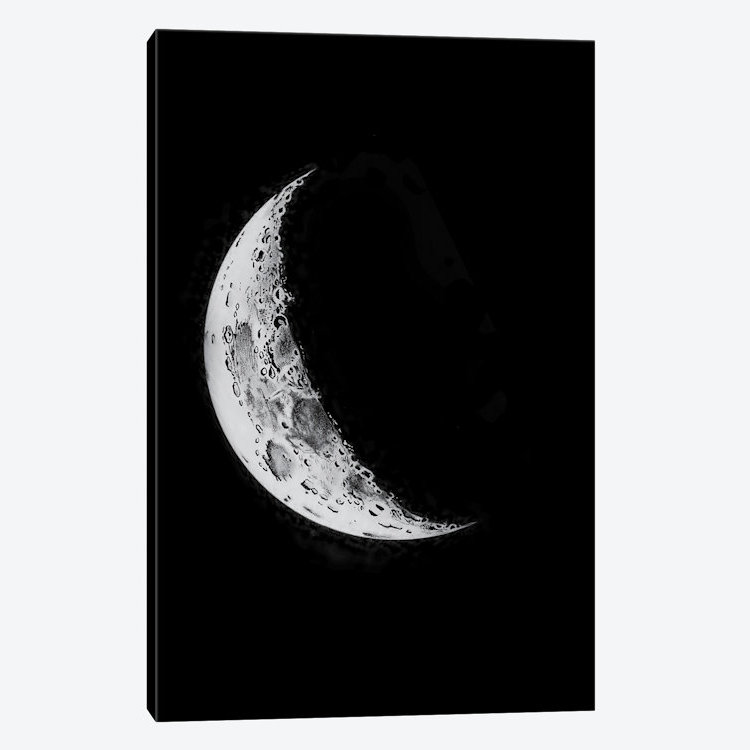 « phases of the moon i », impression sur toile, H 12 po x l 8 po x P 0,75 po, Toile tendue, Pas de tapis