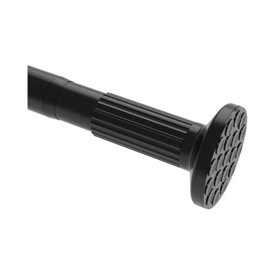 Tringle à rideaux Tension, 51-165 po, placard de douche à ressort pour fenêtres ou douche, facile à installer, sans perçage, rouille, salle de bain, diamètre de la tringle: 1,26 po, noir