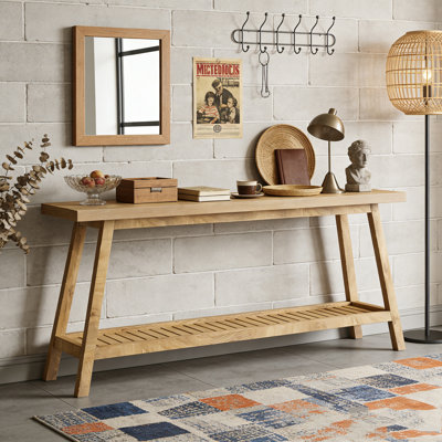 Farmhouse Entryway Table 2-Tier Sofa Table