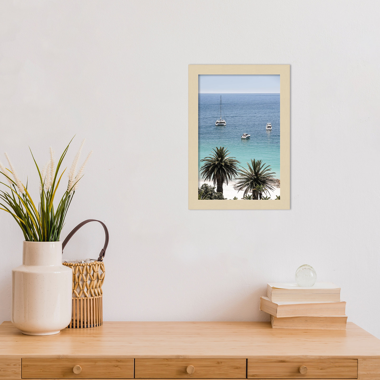 Rothschild "Camps Bay Beach" Print, Brown, 13" H x 9" W