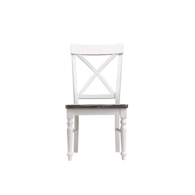 Brown And White Dining Chairs,  2