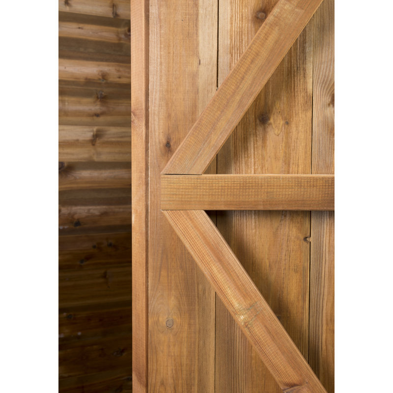 8 ft. W x 20 ft. D Solid wood Tongue & Groove Apex Garden Shed