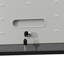 Armoire de garage murale - métal robuste. Vaste espace, serrure solide, porte hydraulique. 13,56 po X l 11,82 po x P 29,66 po. Noir + gris. Rangement à outils en métal de style moderne-2098214615