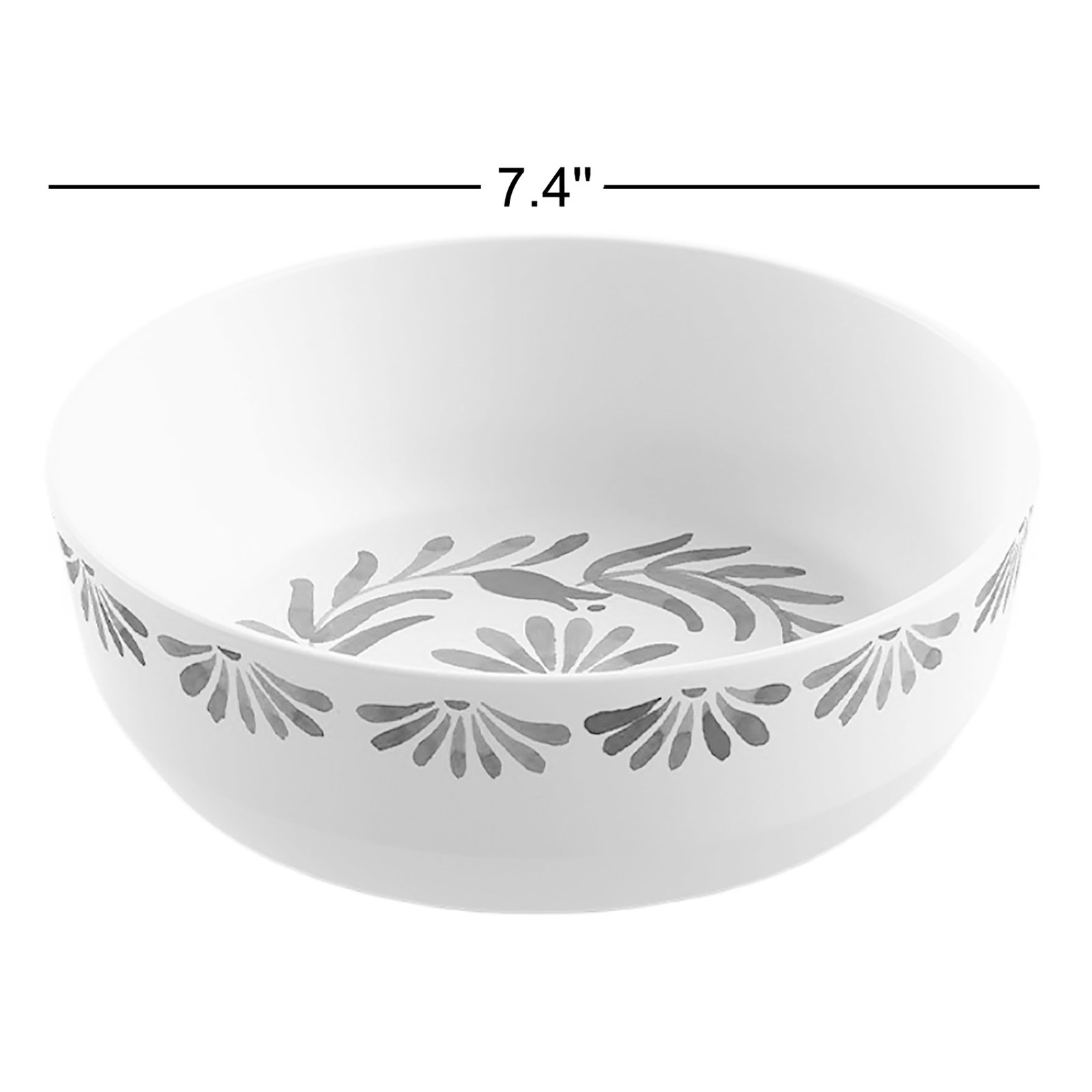 Tarhong 7.4" W Round Melamine Pasta Bowls