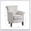 Fauteuil club à dossier étroit Brooke