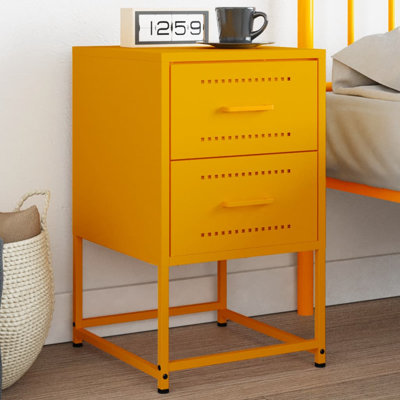 Bedside Cabinet 36x39x60.5 cm Steel