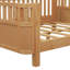 Wood Platform Bed with Rails-111912650-111912648