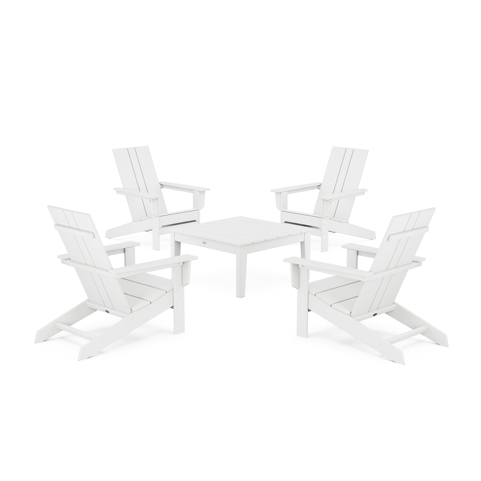 4-Person Patio Seating Group, White