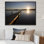 «Lake Pier On Sunset Scenery - Lake House», œuvre d'art sur toile