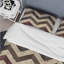 Ensemble de housse de couette beige à chevrons noirs III - Modern-109155318