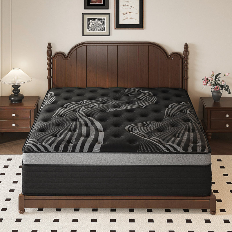 14'' Medium-Firm Hybrid Mattress with Cooling Gel Memory Foam, Mattress in a Box, 14", Queen