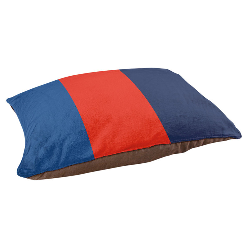 Coussin Toronto, Grand (L 40 po x l 50 po), Bleu royal / rouge / bleu marine