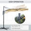 SaintCroix 2.9m Cantilever Parasol-37392818
