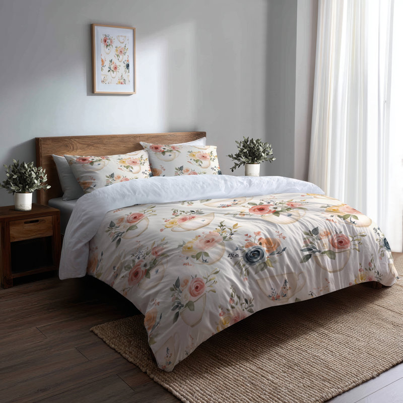 Ensemble de literie 3 pièces Country Farmhouse - Ensemble de housse de couette et coussin décoratif