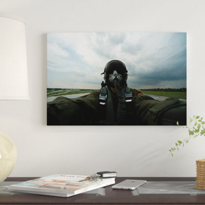 « self-portrait d’un photographe de combat aérien », reproduction de photo sur toile