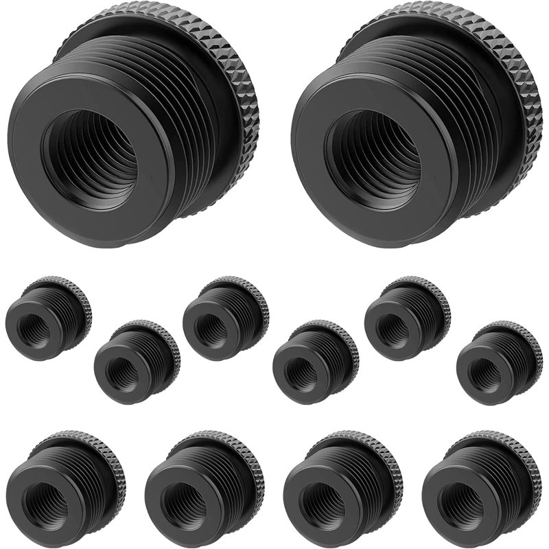Adaptateur de support pour micro 5 fils 12 pièces 5/8 mâle à 3/8 femelle connecteur de conversion de filetage
